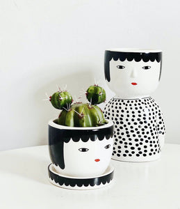 Add character and charm to any space with our Avery Body Pots. ThIS gorgeous ceramic pots will make the perfect addition to your indoor or outdoor garden. 10x8.5x15.6cm. Drainage hole, and plug. Ceramic.| Bliss Gifts & Homewares | Unit 8, 259 Princes Hwy Ulladulla | South Coast NSW | Online Retail Gift & Homeware Shopping | 0427795959, 44541523