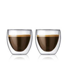 Load image into Gallery viewer, Start the day with a coffee in our sleek and stylish Barista Double Wall Coffee Mug in a set of 2. Featuring a double wall glass design, this beautiful 250ml mug will be sure to keep your beverage hot or cold for longer. | Bliss Gifts &amp; Homewares | Unit 8, 259 Princes Hwy Ulladulla | South Coast NSW | Online Retail Gift &amp; Homeware Shopping | 0427795959, 44541523