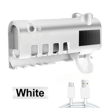 Load image into Gallery viewer, Toothpaste Dispenser Toothbrush Holder With UV Steriliser Automatic Squeezers