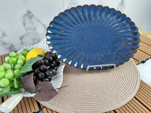 Blu Oval Platter 32 cm