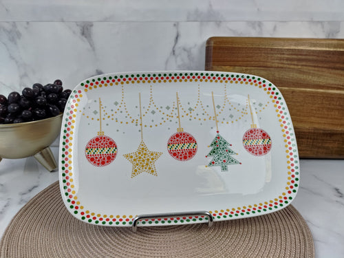 Christmas Rectangular Platter - 35.5 cm