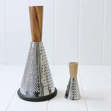 Load image into Gallery viewer, Our Acacia and Stainless Steel Grater from Classica, features a high quality Stainless Steel Grater, with a beautiful Acacia wood handle. Artisan made with a non slip silicone base for safety. Shop online. AfterPay available. Australia wide Shipping | Bliss Gifts &amp; Homewares - Unit 8, 259 Princes Hwy Ulladulla - 0427795959, 44541523 
