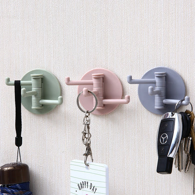 Rotatable Seamless Adhesive Hook - 3 Claw hooks