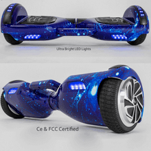 Load image into Gallery viewer, Hoverboard Electric Scooter 6.5 inch – Blue Galaxy Colour