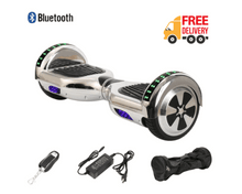 Load image into Gallery viewer, 6.5&quot; Wheel Hoverboard Self Balancing Scooter - Silver Chrome Colour