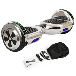 6.5" Wheel Hoverboard Self Balancing Scooter - Silver Chrome Colour