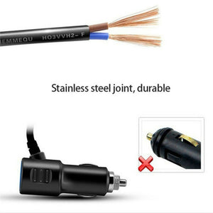 Multi Car Cigarette Lighter Socket Splitter With 3 Ports USB Charger Adapter