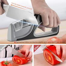 Knife Sharpener 4 Stage Kitchen Diamond Sharp Knives Scissor Sharpening Tool