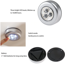  3 LED Mini Touch Light Night Lights Multipurpose